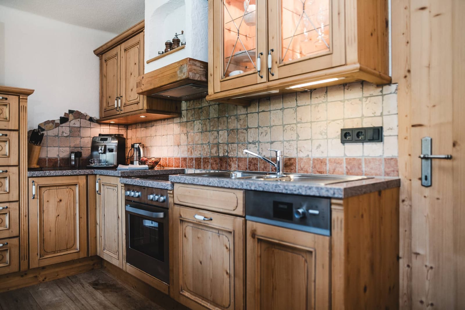 Küche der Apfelbaum-Ferienwohnung