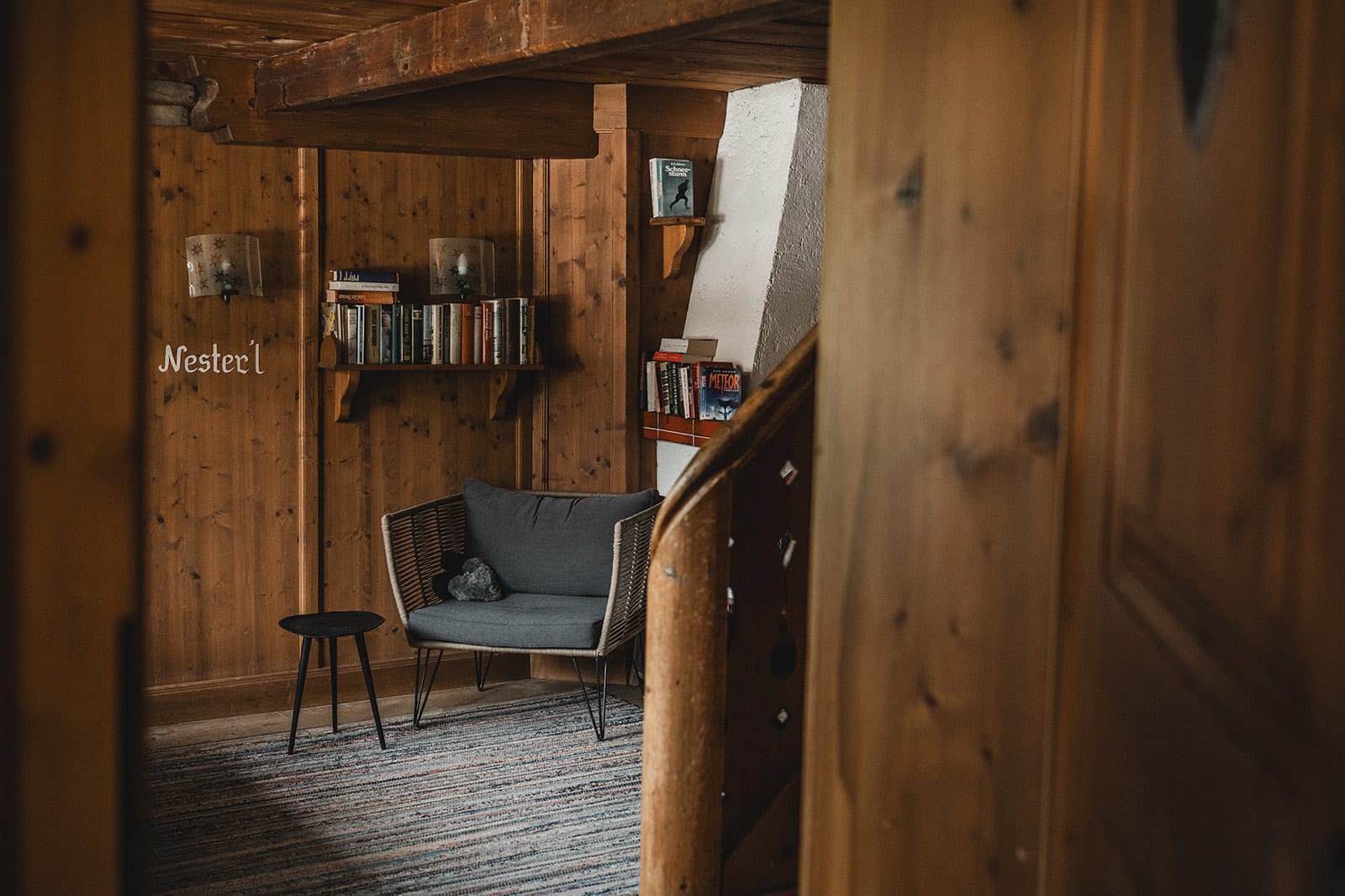 Bett im Rotkehlchen-Zimmer